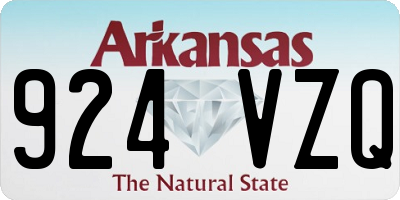 AR license plate 924VZQ
