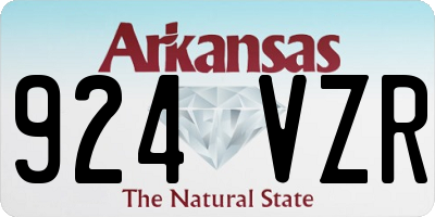 AR license plate 924VZR