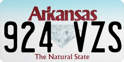 AR license plate 924VZS