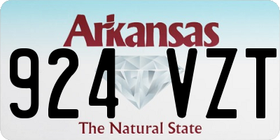 AR license plate 924VZT