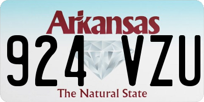 AR license plate 924VZU