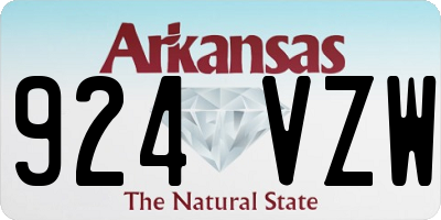 AR license plate 924VZW