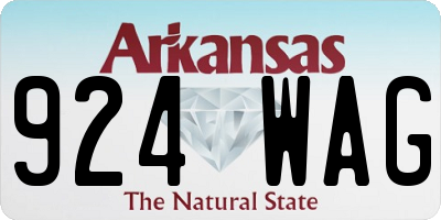 AR license plate 924WAG