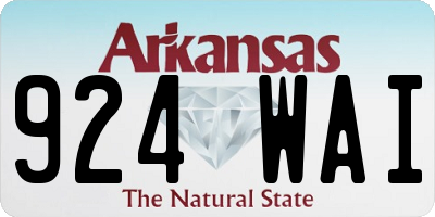 AR license plate 924WAI