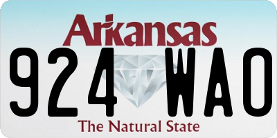 AR license plate 924WAO