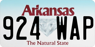 AR license plate 924WAP