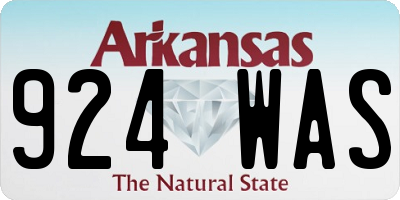 AR license plate 924WAS
