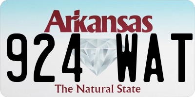 AR license plate 924WAT