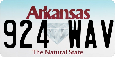 AR license plate 924WAV