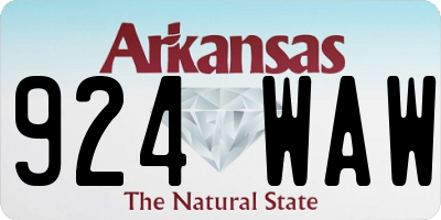 AR license plate 924WAW