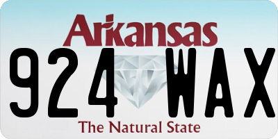 AR license plate 924WAX