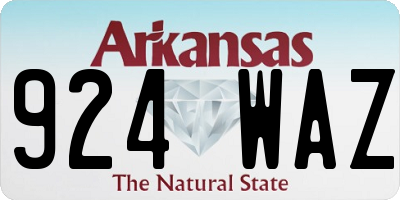 AR license plate 924WAZ