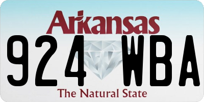 AR license plate 924WBA