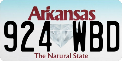 AR license plate 924WBD
