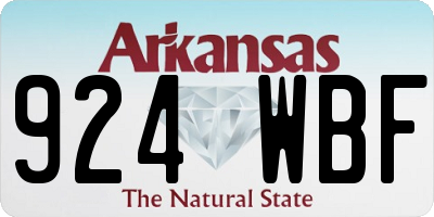 AR license plate 924WBF