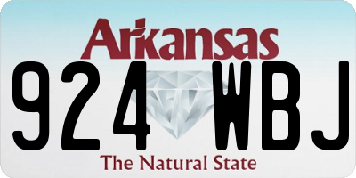 AR license plate 924WBJ