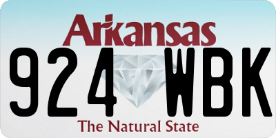AR license plate 924WBK