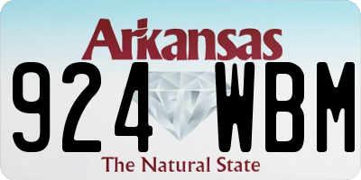 AR license plate 924WBM