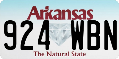 AR license plate 924WBN