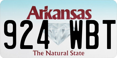 AR license plate 924WBT