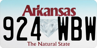 AR license plate 924WBW