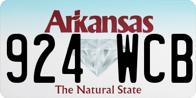 AR license plate 924WCB