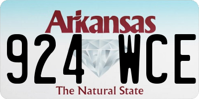 AR license plate 924WCE