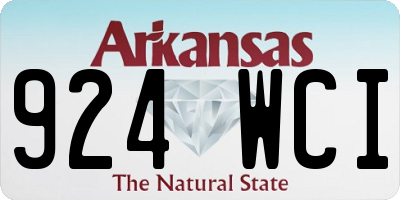 AR license plate 924WCI