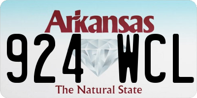 AR license plate 924WCL