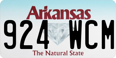 AR license plate 924WCM