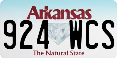 AR license plate 924WCS