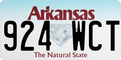 AR license plate 924WCT