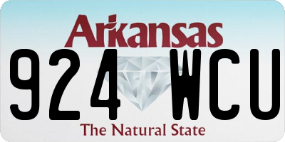 AR license plate 924WCU
