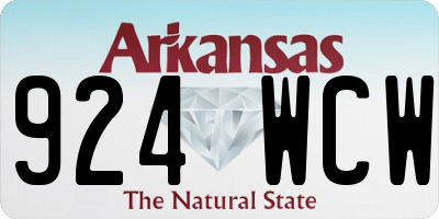 AR license plate 924WCW