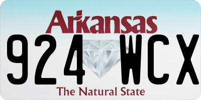 AR license plate 924WCX