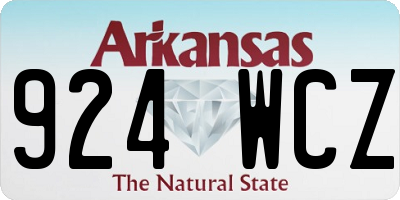 AR license plate 924WCZ
