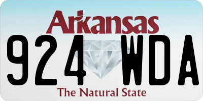 AR license plate 924WDA