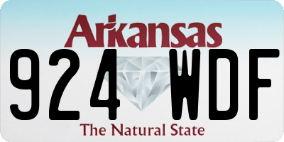 AR license plate 924WDF