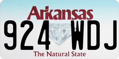 AR license plate 924WDJ