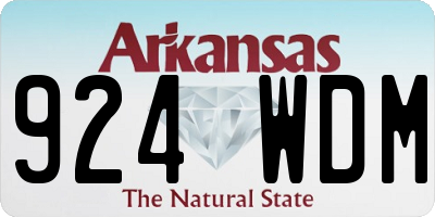 AR license plate 924WDM