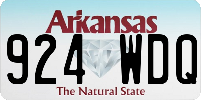 AR license plate 924WDQ