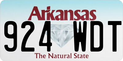 AR license plate 924WDT