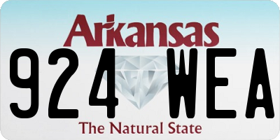 AR license plate 924WEA