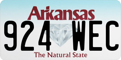 AR license plate 924WEC