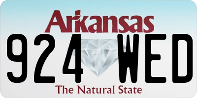 AR license plate 924WED