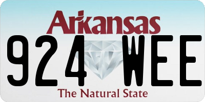 AR license plate 924WEE