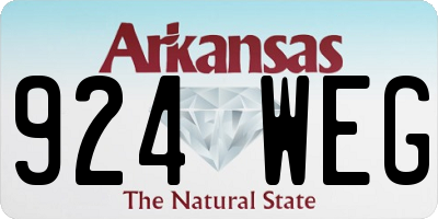 AR license plate 924WEG