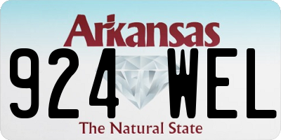AR license plate 924WEL