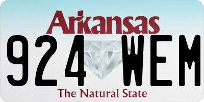 AR license plate 924WEM