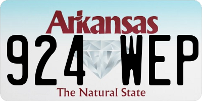 AR license plate 924WEP